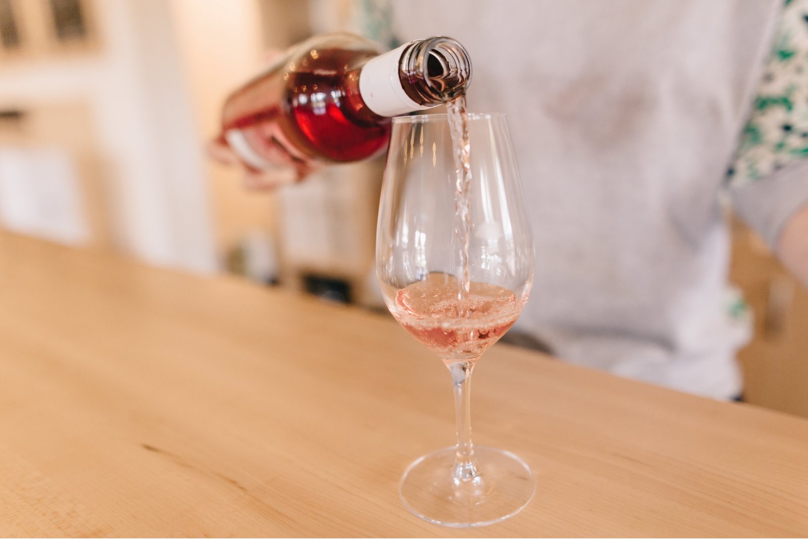 Jackson Estate Marlborough rosé being poured into a wine glass